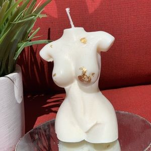 Soy wax female body candle